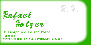 rafael holzer business card